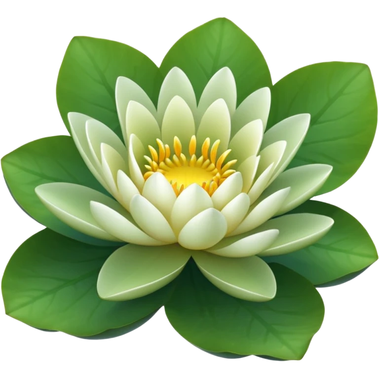 water lily circle leaf emoji