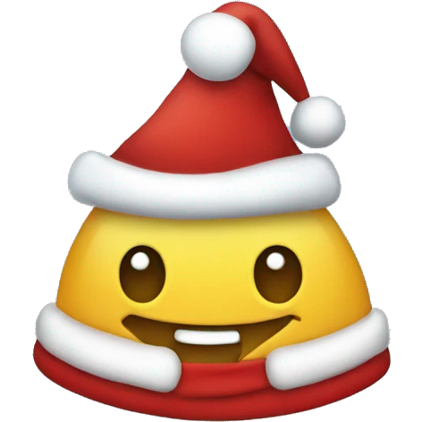 Christmas hat smiley  emoji