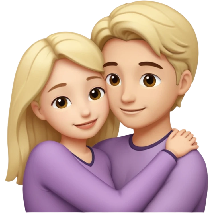 Intimate moment between lovers emoji
