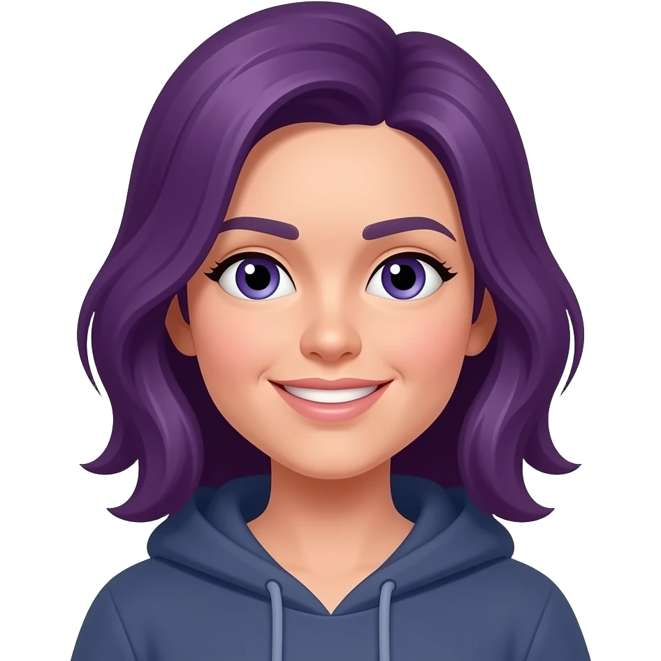 Quiero ver una youtuber que se llama cori y que le gusta el morado pero es solo una youtuber emoji