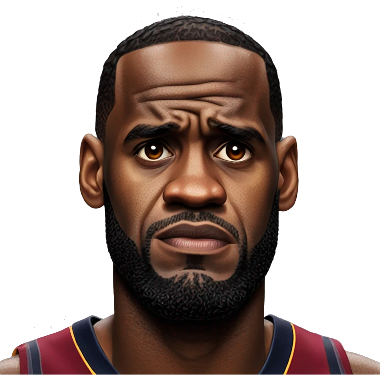 Lebron James sad emoji