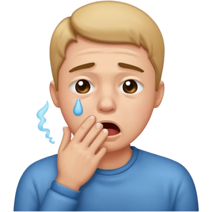 cough cry emoji