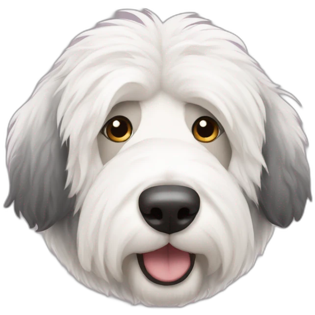 Old English sheepdog emoji