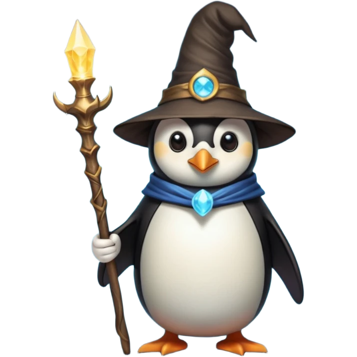 пингвин волжебник emoji