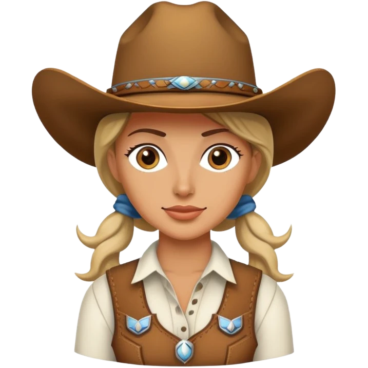 A cowgirl spine emoji
