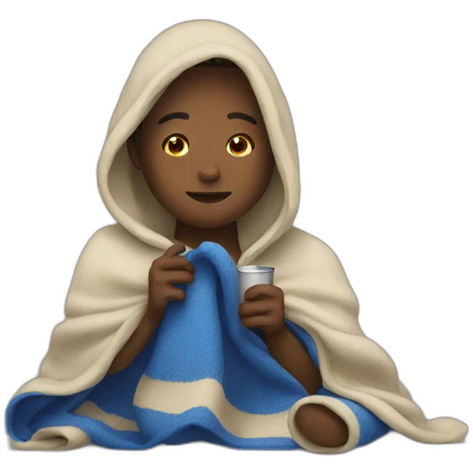 drinking a blanket emoji