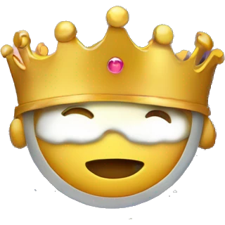 galaxia con una corona emoji