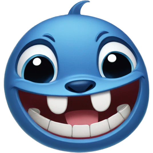 stitch laughing with tears emoji