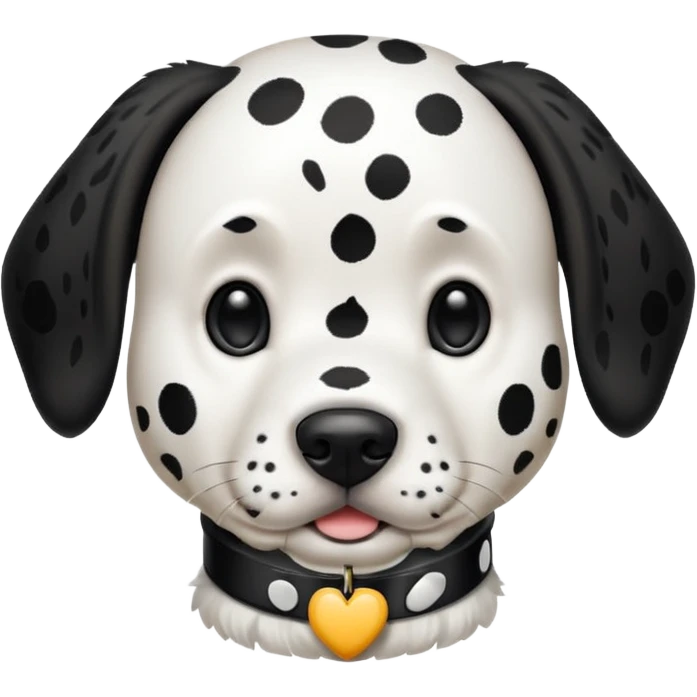 Dalmatian with spotted collar emoji