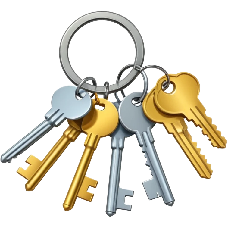 schlüsselbund mit vielen schlüsseln emoji