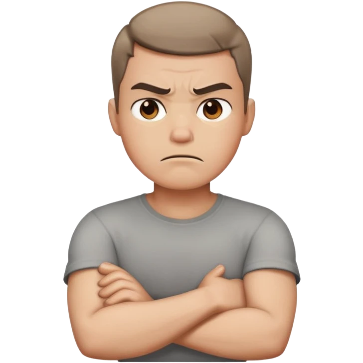 @Layla!: arms crossed holding neck angry guy emoji