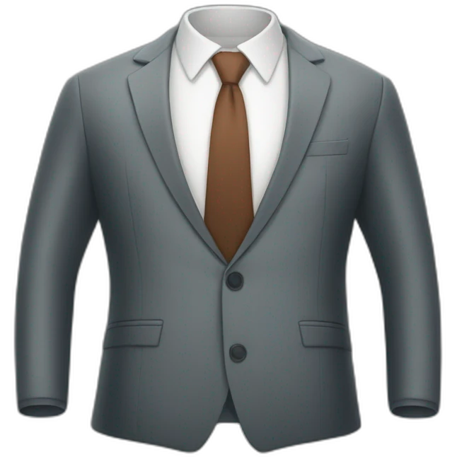 left half business suit, right half hawaian emoji