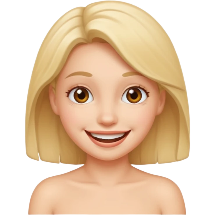 Funny girl  nude  emoji