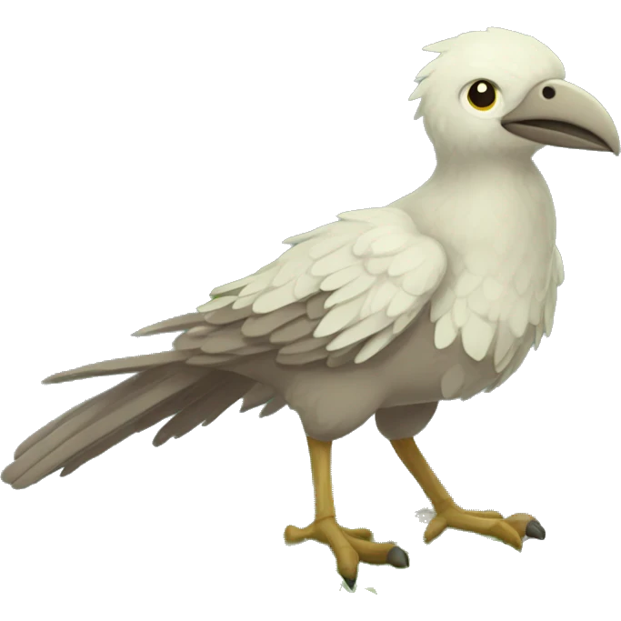 earthly muddy fresh Cool Cute Fantasy legendary jungle-bird plant-grass-type-Dendro-avian Fakemon full body emoji