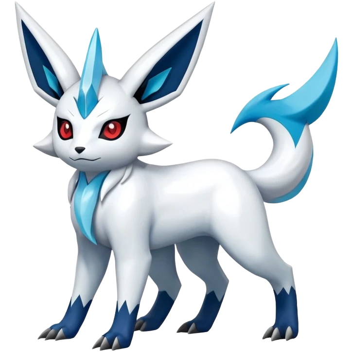 Shiny Absol-Glaceon-Zangoose-Hybrid (Full body) emoji