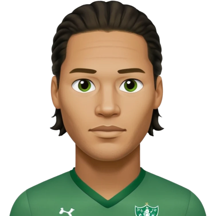 Virgil van dijk wearing green shirt emoji