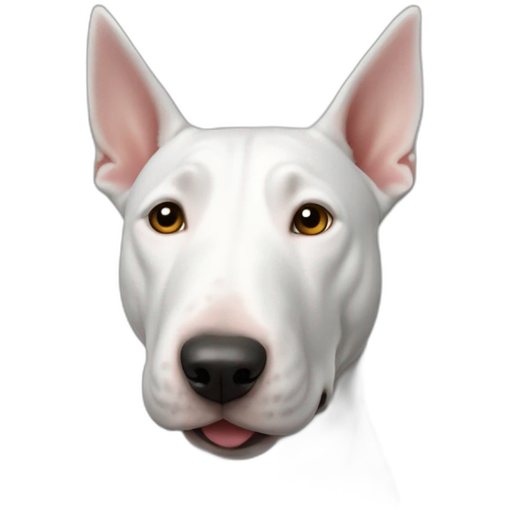 Bull terrier white emoji