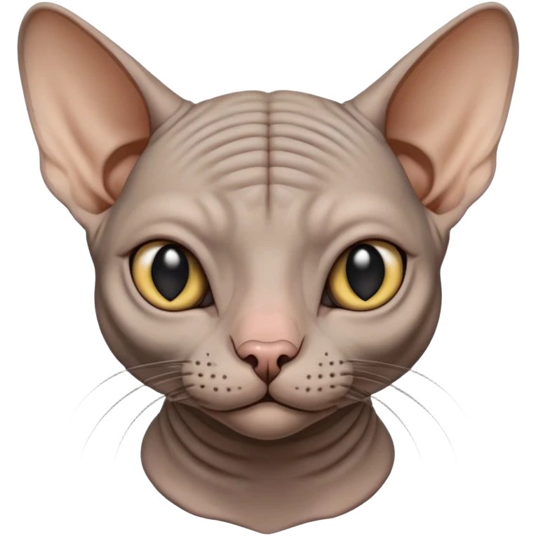 sphinx cat with cheeks puffed up emoji