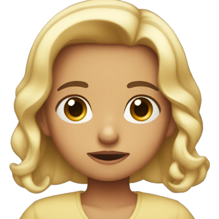 Bebe llorando mientras señala  emoji