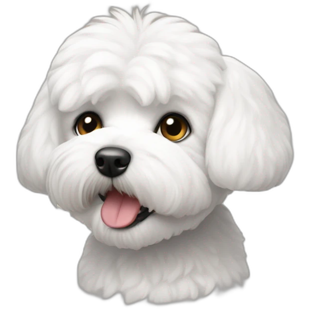 Bichon-Maltais-yeux-noirs emoji
