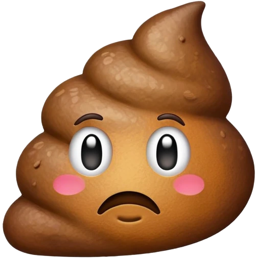 poop emoji facing left emoji