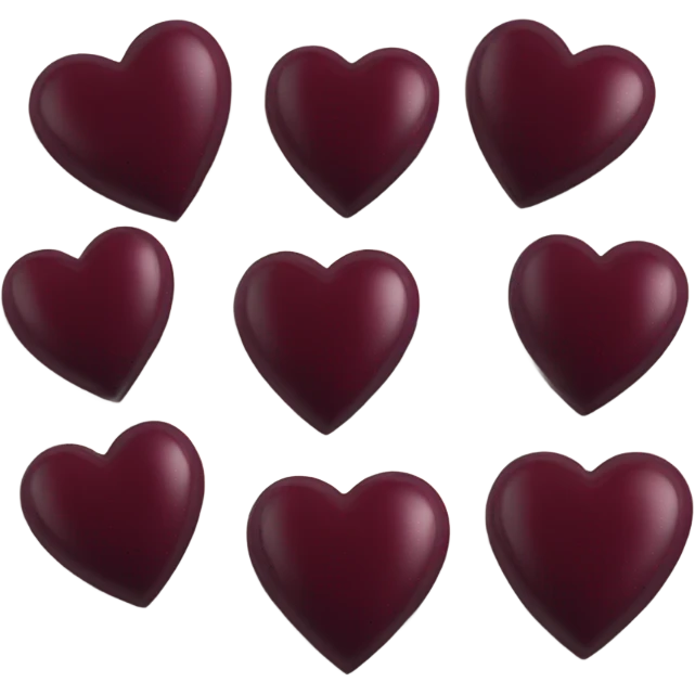 burgundy heart emoji