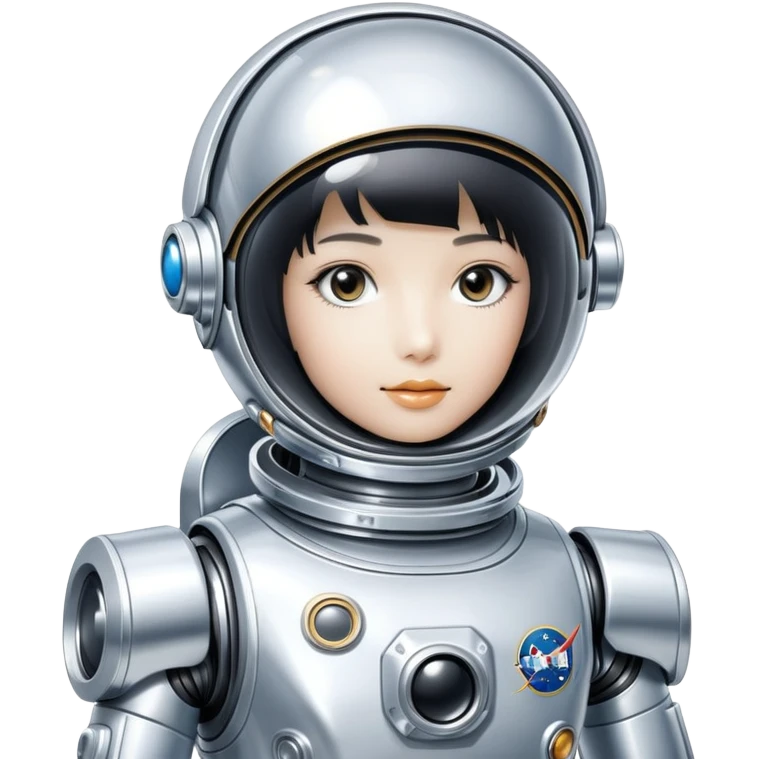 Astronaut robot style hajime sorayama emoji