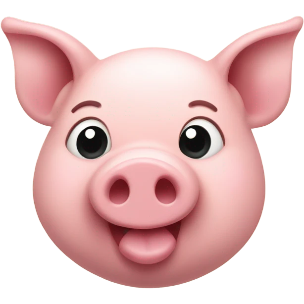 Heart pig emoji