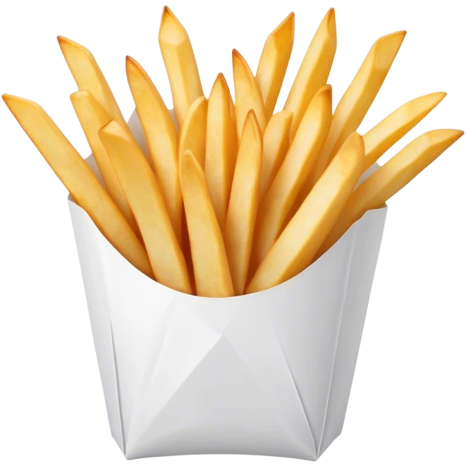 jagged fries in a white paper bow emoji