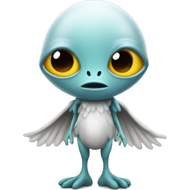 Alien with Chicken Wings emoji