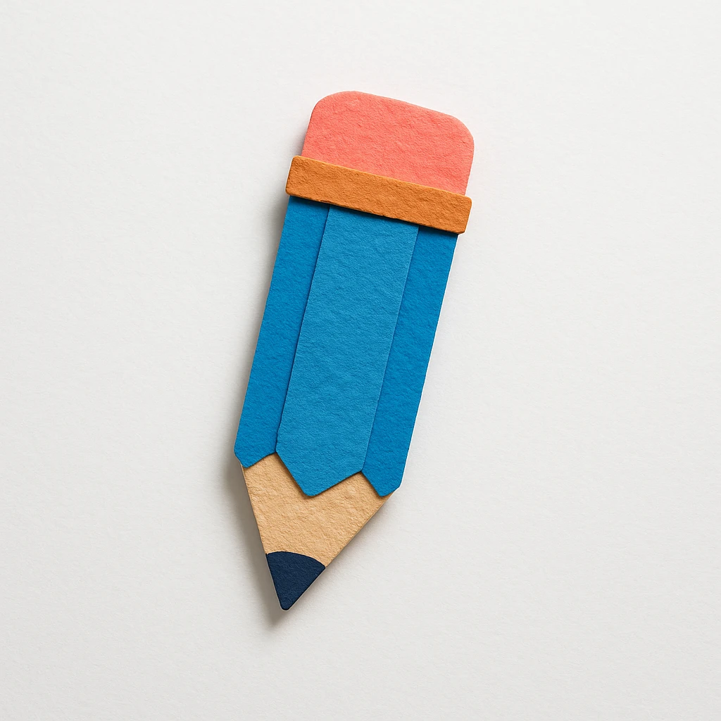 blue pencil emoji