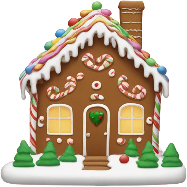 Lesbian gingerbread house emoji
