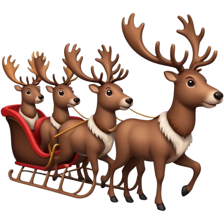 now make alot of them pulling a sleigh \ emoji