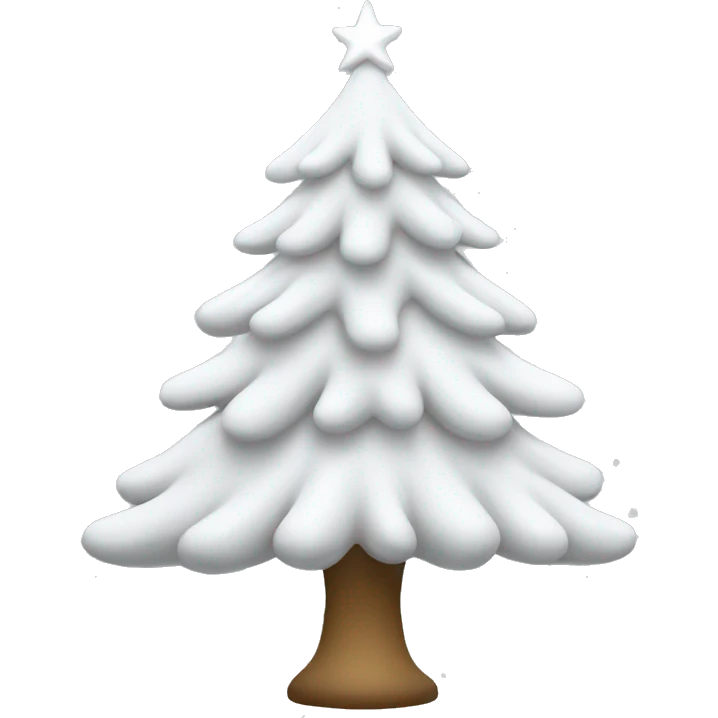 White Christmas tree emoji