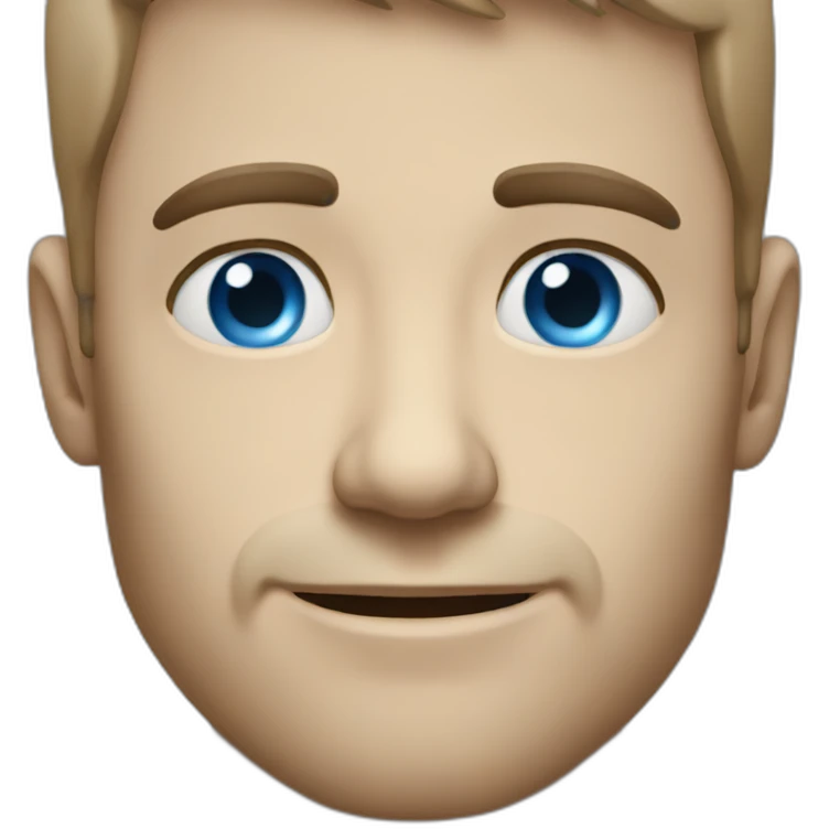 blue eyed man emoji