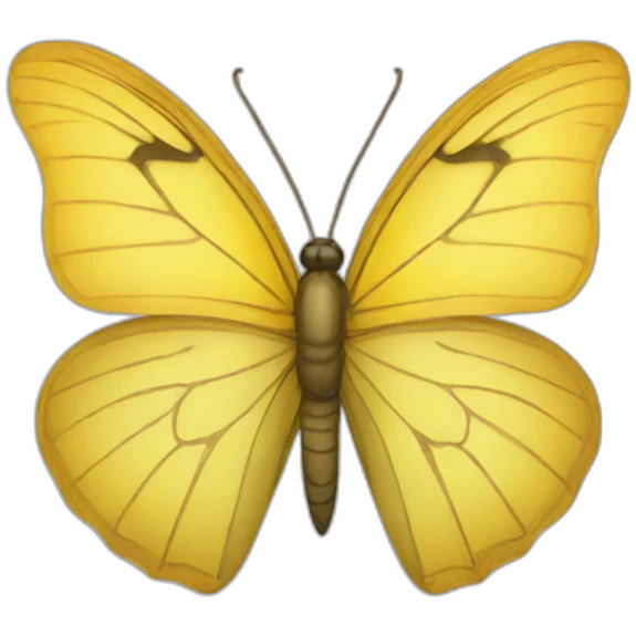 Yellow butterfly emoji