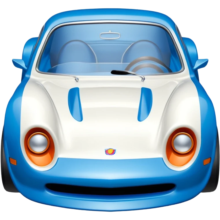 Машинка HotWheels белого цвета, в голубой классической упаковке HotWheels. emoji