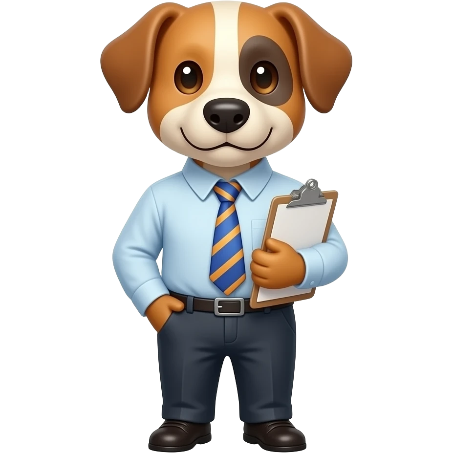 office boy dog emoji