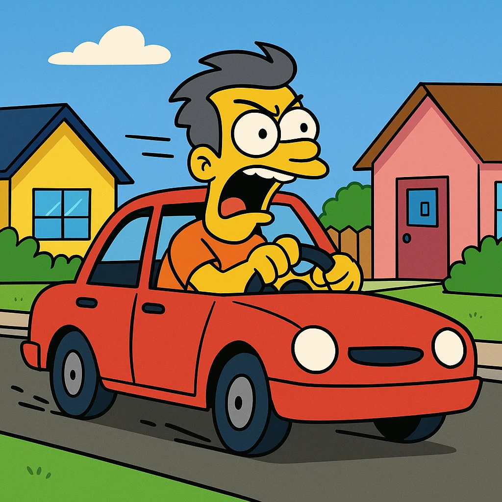 Reckless – not careful; doing something dangerous without thinking.
His reckless driving almost caused an accident. emoji