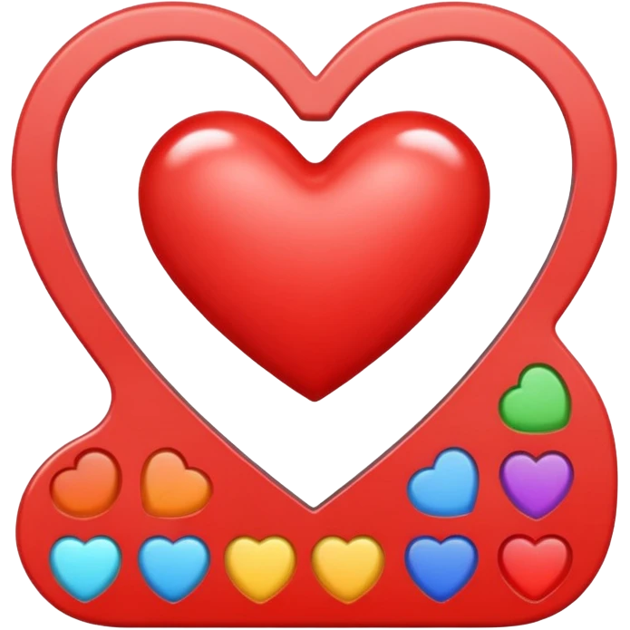 heart with a palette motif emoji