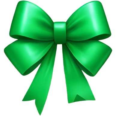 green gift card with bow emoji
