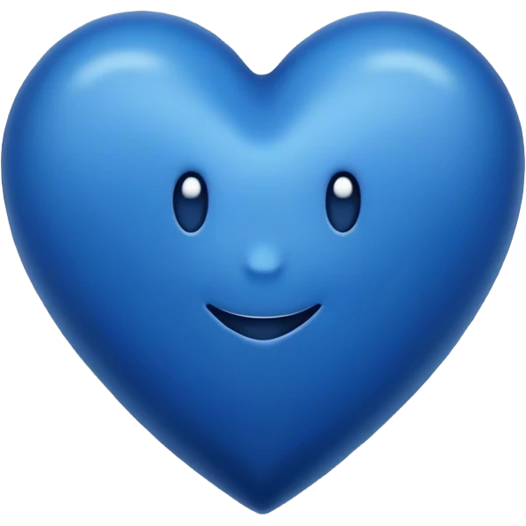 Dark blue heart with the words Have a Good Day in the middle emoji