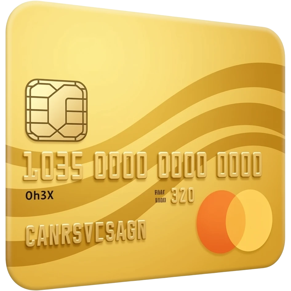 yellow credit card emoji