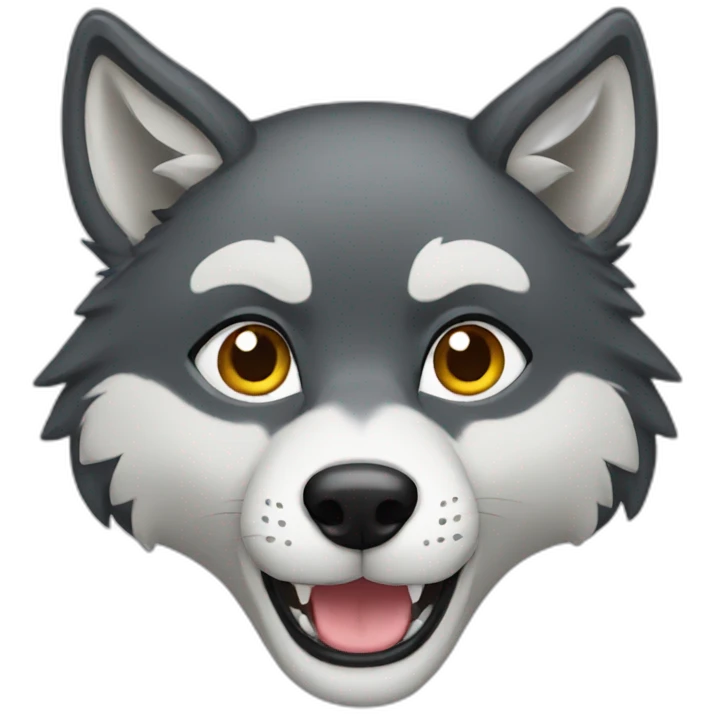 Female wolf  emoji
