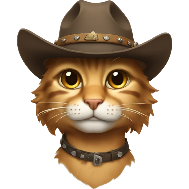 Cowboy cat emoji