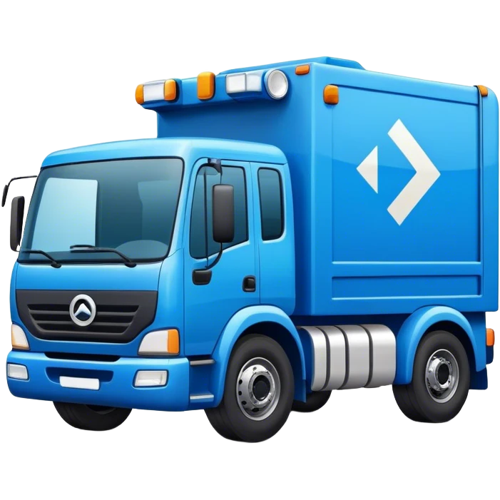 Blue recovery truck emoji
