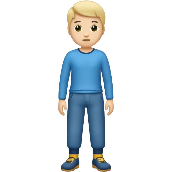 A little guy with no limbs but legs with pants emoji