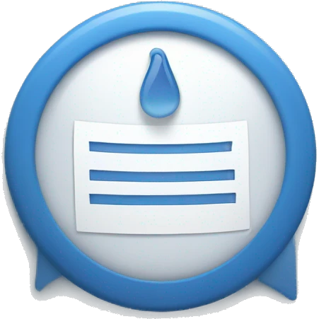 Certification bleue avec tick blanc emoji