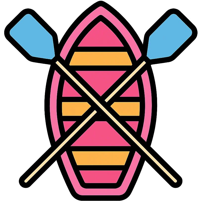 modern pink rowing boat emoji