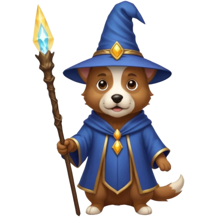 Dog wizard emoji